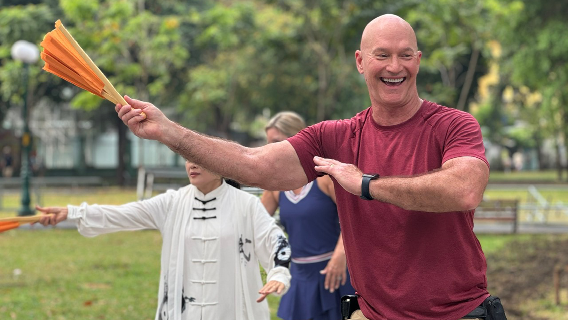 Morning Tai Chi at Tao Dan Park